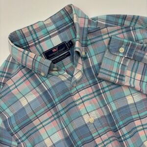 Vineyard Vines Mens Classic Fit‎ Murray Shirt Plaid Button Down Long Sleeve